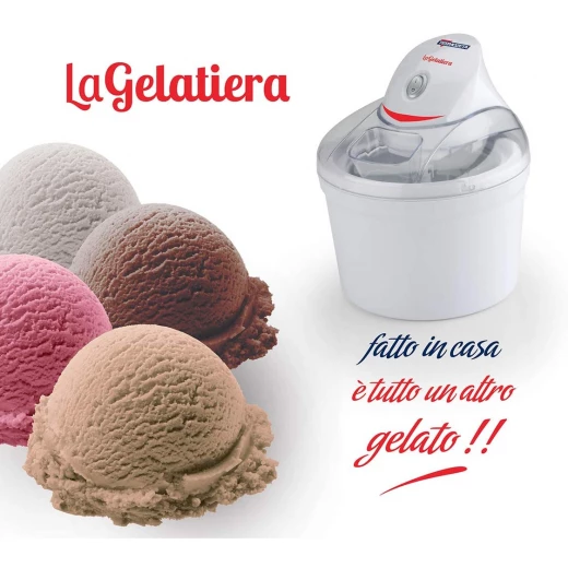Termozeta La Gelatiera Ice Cream Maker Metal/Plastic White Termozeta La Gelatiera Ice Cream Maker Metal/Plastic White