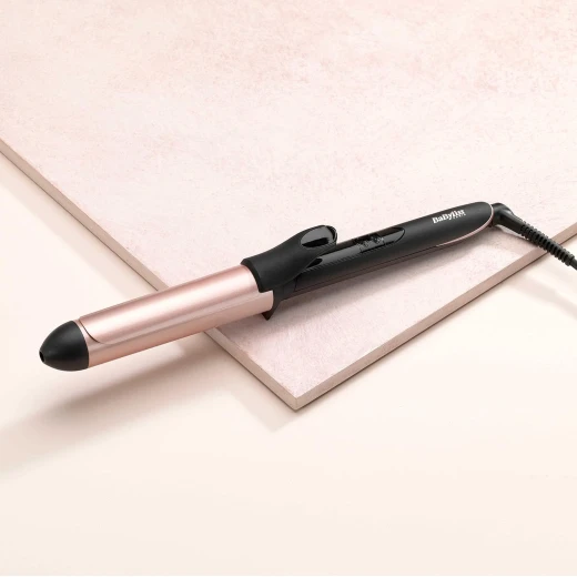 BaByliss 32mm Quartz Ceramic Hair Curling Iron, Advanced Ceramics, 6 Heat Settings 160°C–210°C, Heat Glove & Mat, C452SDE - Babyliss - Image 4