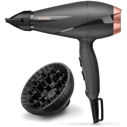 BaByliss Paris 2100W Air Pro AC Motor Hair Dryer, Ionic Frizz-Control, 6mm Ultra-Slim Concentrator & Diffuser, Italian-Made, 6709DSDE