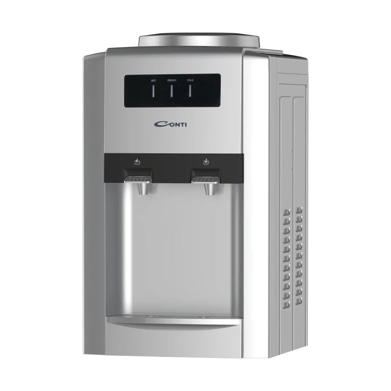 Conti Tabletop Water Dispenser, 2 Taps, Top Load, Silver, WD-T316-S - Conti