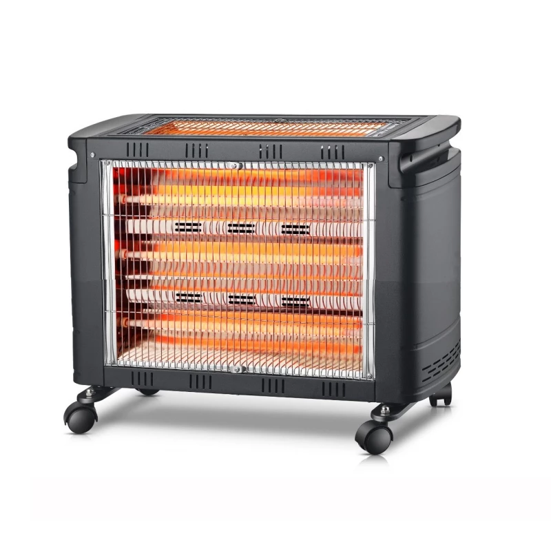 Conti Electric Quartz Heater 2000W, UQH20005 | Adjustable Thermostat, 4 Power Settings, 360° Safety Switch, Durable Portable Design, Fast & Even Heating for Autumn and Winter - Conti