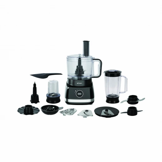Conti FP 80002 BS Multi-Function Food Processor – 800W Copper Motor, 28 Functions, 9 Accessories, 2L Bowl & 1.5L Blender Conti FP 80002 BS Multi-Function Food Processor – 800W Copper Motor, 28 Functions, 9 Accessories, 2L Bowl & 1.5L Blender