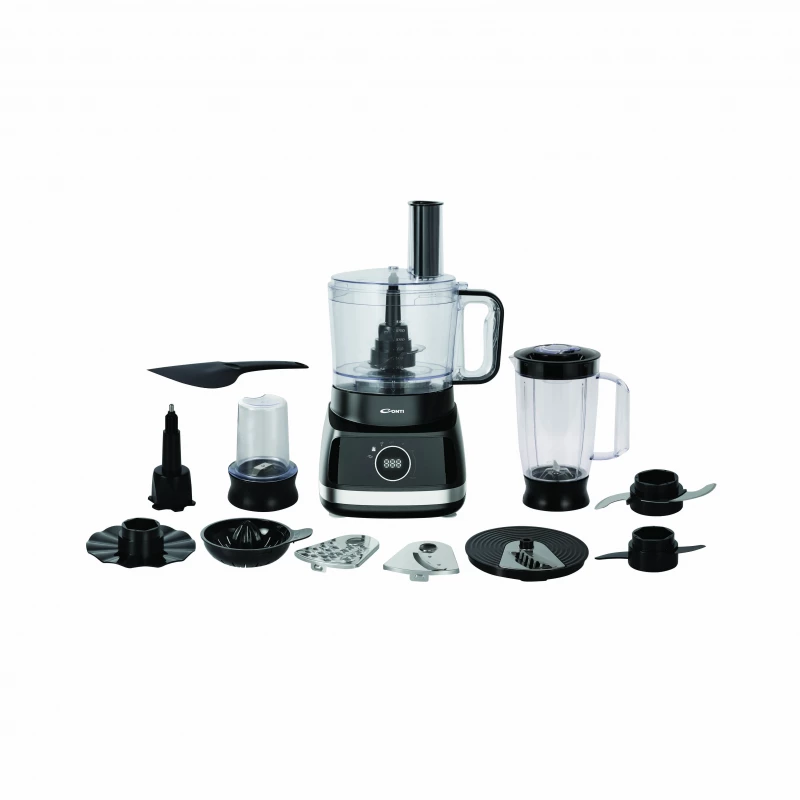 Conti FP 80002 BS Multi-Function Food Processor – 800W Copper Motor, 28 Functions, 9 Accessories, 2L Bowl & 1.5L Blender - Conti