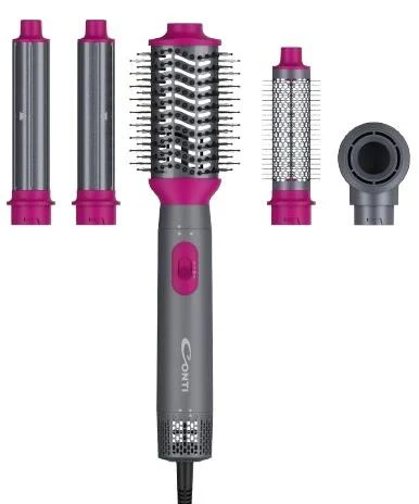 Conti BTY M0005 CP Professional Hair Styling Tool – 1200W DC Motor, Multiple Air Speed Control, Temperature up to 210°C, 5 Accessories - Conti