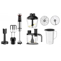 Conti HB 15003 BS Complete Hand Blender Set – 1500W, Copper Blades, Double Whisk, Potato Masher, 600ml Chopper, 1.5L Food Processor