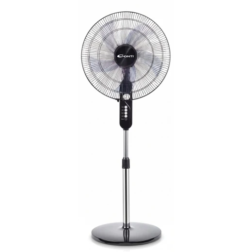 Conti 18-Inch Stand Fan, 60W, 5 Blades, 4 Speeds with Timer, Black, SF18007 BK Conti 18-Inch Stand Fan, 60W, 5 Blades, 4 Speeds with Timer, Black, SF18007 BK