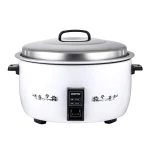 Geepas 10L Commercial Rice Cooker, Cook & Warm Function, Non-Stick Pot, White GRC4323 - GEEPAS