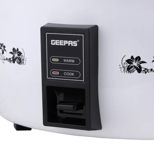 Geepas 10L Commercial Rice Cooker, Cook & Warm Function, Non-Stick Pot, White GRC4323 - GEEPAS - Image 7