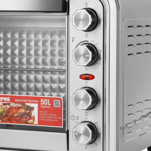 Geepas GO34012 50L Electric Oven with Rotisserie & Convection – 2000W - GEEPAS - Image 8