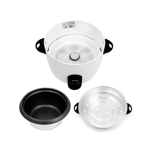 Geepas 500W 1.5L Automatic Rice Cooker, 3-in-1 Cook/Steam/Warm, White GRC35011 - GEEPAS - Image 3