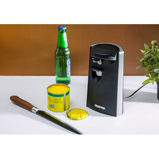 Geepas 60W 3-in-1 Electric Can Opener & Knife Sharpener, Black GCO63023UK - GEEPAS - Image 6