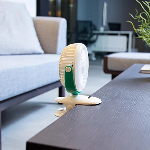 Geepas Rechargeable 2-in-1 Clip & Desk Fan, 36-LED Light, 7H Runtime, 1200mAh GF21137 - GEEPAS - Image 3
