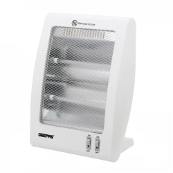 Geepas GQH28522 Quartz Heater 800W with 2 Heat Settings & Tip-Over Protection