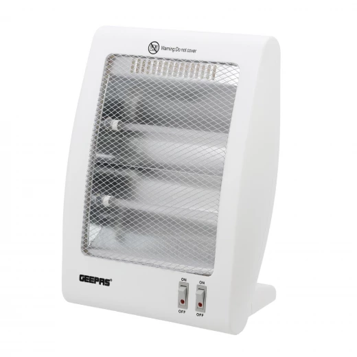 Geepas GQH28522 Quartz Heater 800W with 2 Heat Settings & Tip-Over Protection Geepas GQH28522 Quartz Heater 800W with 2 Heat Settings & Tip-Over Protection