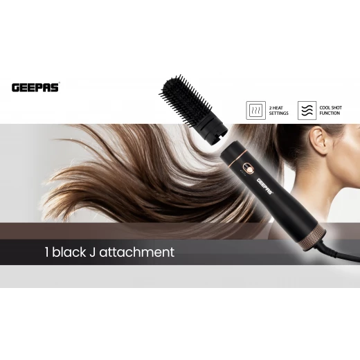 فرشاة شعر ، GH86064، للرجال والنساء، مزود بخاصية النفخ البارد, إعدادان للحرارة، ومشط مدمج من جيباس - جيباس - Image 7