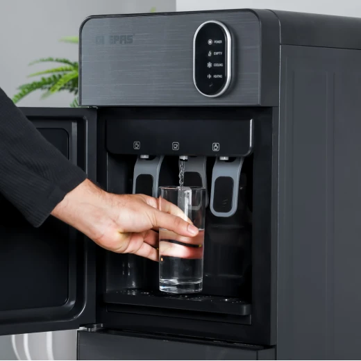 Geepas Bottom Loading Water Dispenser, 3 Taps (Hot/Cold/Normal), Grey GWD17037 - GEEPAS - Image 3