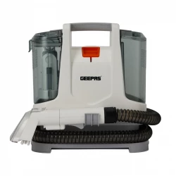 Geepas GSC19051 Portable Spot Cleaner – 400W Dual Tank Design, 1.1L Clean & 0.5L Dirty Water Tanks, 2 Cleaning Heads, Compact & Lightweight, Ideal for Carpets, Rugs & Upholstery, White