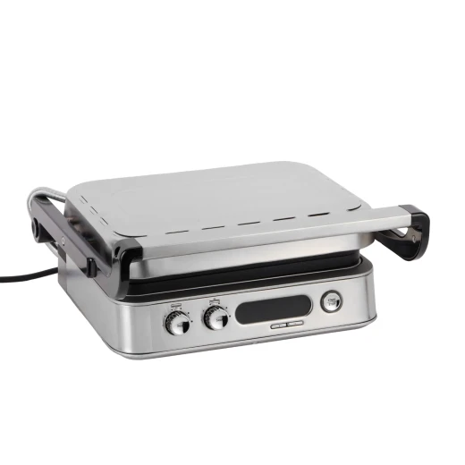 Geepas 2170W Digital Stainless Steel Grill Maker, 180° Open BBQ, Silver GGM36516 Geepas 2170W Digital Stainless Steel Grill Maker, 180° Open BBQ, Silver GGM36516
