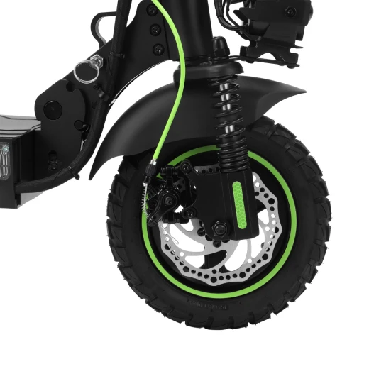 Geepas GeeBike 10" Electric Scooter with Suspension- GEST63088/ Smart and Fast, Foldable, Digital LED Display, Brake Lights/ Adjustable Speed Control, Perfect for Daily Commute, Campus Travel, Eco-Friendly Choice/ Black, 1 Year Warranty - GEEPAS - Image 9