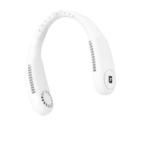 Geepas Rechargeable Portable Neck Fan, 3 Speeds, 6H Runtime, White GF21228