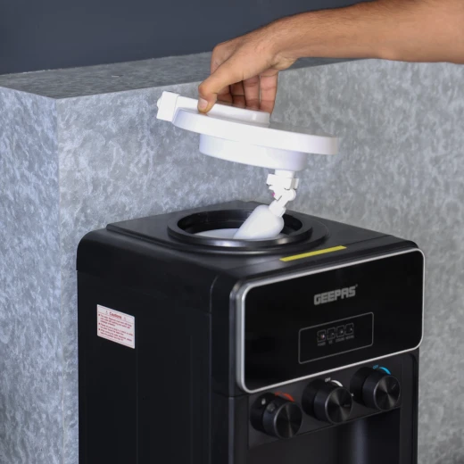 Geepas Hot/Cold/Normal Water Dispenser with Ice Maker, 10kg/24h, Black GIM17042 - GEEPAS - Image 2