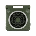 Geepas 8" Rechargeable Solar Fan with Remote Control, Smart Panel & LED Light – 3 Speed Modes, 20 Hours Working Time – GF21233 – Green - GEEPAS
