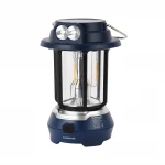 Olsenmark LED Emergency Lantern with Solar – OME2824, Energy Efficient, Super Bright, 7 Hours Runtime, Portable, Compact, Blue, 2 Years Warranty - olsenmark