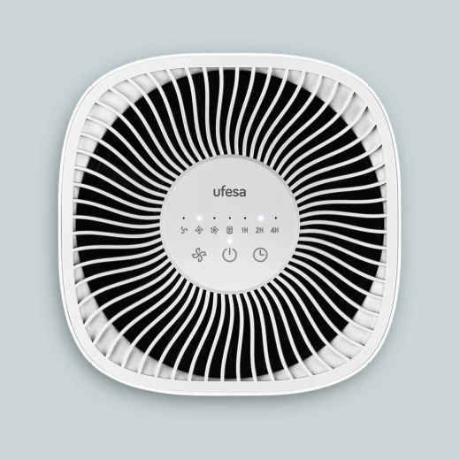 جهاز تنقية الهواء Ufesa Comfort 1300 مزود بفلتر HEPA - معدل تدفق هواء نظيف 130 متر مكعب/ساعة، تشغيل هادئ، مستويات سرعة متعددة، مثالي للغرف التي تصل مساحتها إلى 55 متر مربع - يوفيسا - Image 5