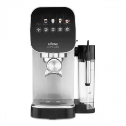 Ufesa Sienna Latte Espresso Coffee Machine with Thermoblock Heating System, 15-Bar Pressure & Professional Milk Frother