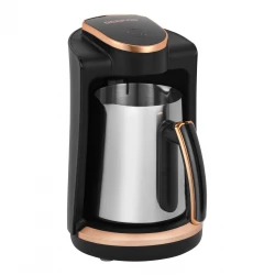 Geepas Turkish Coffee Maker – 250ml Capacity, Touch Control, Heat-Resistant Cup, Auto Safety System, 600W (GCM41517N)