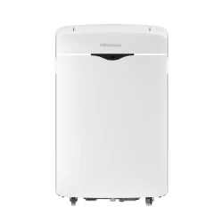 Hisense Portable Air Conditioner 12000 BTU, 3-in-1 AC, Fan, and Dehumidifier with LCD Display, Smart Mode, and 360° Wheels