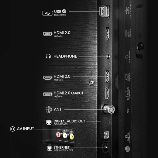 تلفزيون QLED ذكي 50 بوصة بدقة 4K – تقنية Quantum Dot، معدل تحديث 120 هرتز، صوت Dolby Atmos، نظام VIDAA U7، تصميم بدون حواف من هايسنس - هيسنس - Image 8