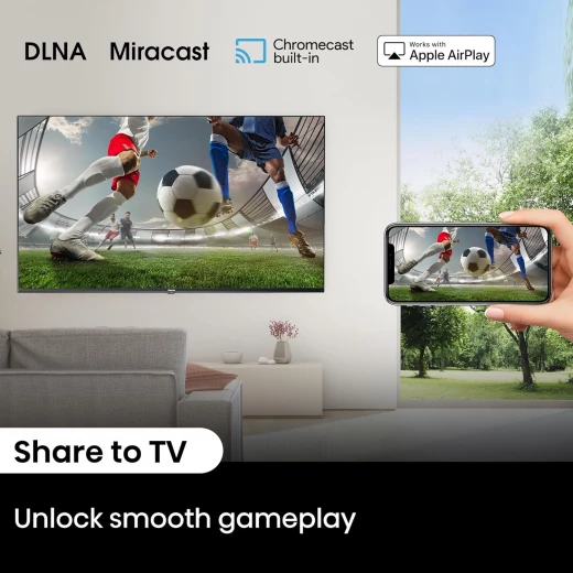 تلفزيون QLED ذكي 55 بوصة بدقة 4K – بتقنية Quantum Dot، يدعم HDR10+ وDolby Vision IQ، صوت Dolby Atmos، نظام VIDAA U7، اتصال Wi-Fi وBluetooth من هيسنس - هيسنس - Image 3