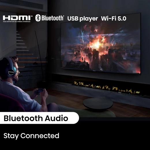 تلفزيون QLED ذكي 55 بوصة بدقة 4K – بتقنية Quantum Dot، يدعم HDR10+ وDolby Vision IQ، صوت Dolby Atmos، نظام VIDAA U7، اتصال Wi-Fi وBluetooth من هيسنس - هيسنس - Image 6