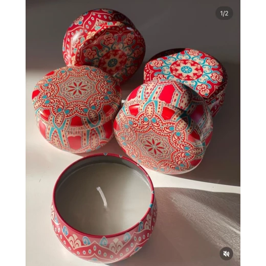 شموع معطرة في علبة مميزة التصميم , متعدد الألوان والتصاميم , 1 , ريبابل - Image 2