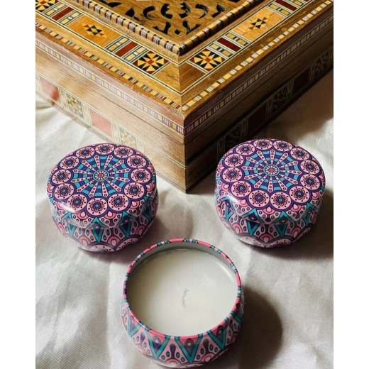 شموع معطرة في علبة مميزة التصميم , متعدد الألوان والتصاميم , 1 , ريبابل - Image 4