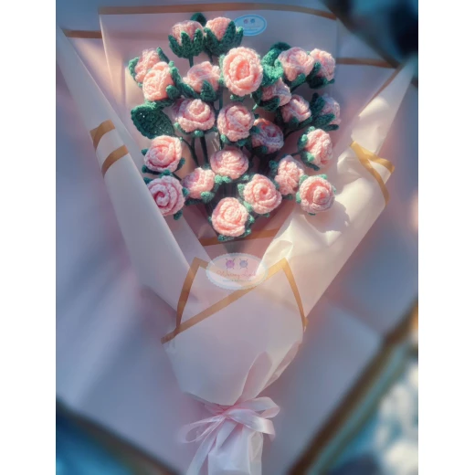 باقة ورود مصنوعة يدويا - وارمي لوك - Image 3