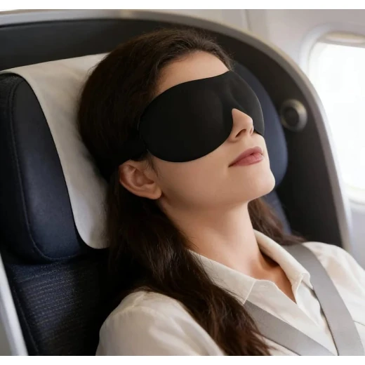 3D Sleep Mask for Sleeping & Naps – Comfortable Eye Mask with Light Blocking Design, Soft Material for Travel, Rest, Meditation & Deep Sleep - Aa - Image 3