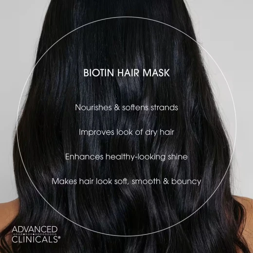 Advanced Clinicals, Biotin, Anti-Breakage Hair Mask , 2 fl oz (59 ml) - Advanced clinicals - Image 3