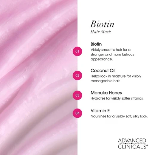 Advanced Clinicals, Biotin, Anti-Breakage Hair Mask , 2 fl oz (59 ml) - Advanced clinicals - Image 5