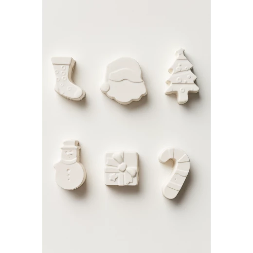 Sensoria ,Christmas package :6 gypsum pieces for coloring 3cm - sensoria - Image 4