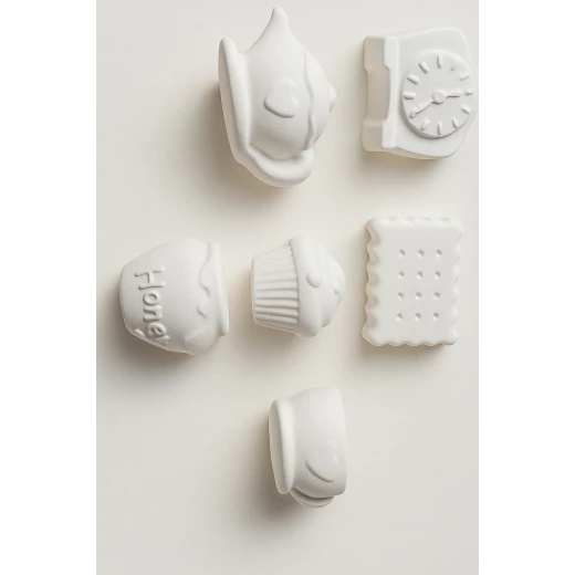 Sensoria Tea party gypsum models for coloring ,small  6 pieces - sensoria - Image 6