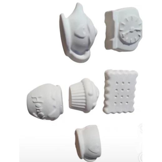 Sensoria Tea party gypsum models for coloring ,small  6 pieces - sensoria - Image 3