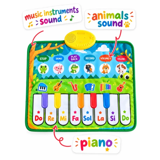 Sensoria ,piano play mat with animals and muscial instruments sounds - sensoria - Image 2