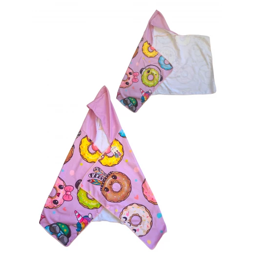 Sensoria, Donuts Hooded  towels for Kids age 2-10 years - sensoria - Image 5