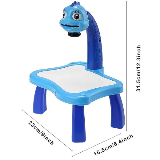 سينسوريا ،طاولة عرض للرسم للأطفال – مجموعة تعليمية للتتبع والرسم مع جهاز عرض وأقراص شرائح وأدوات تلوين - سنسوريا - Image 5