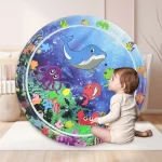 سينسوريا،فرشة لعب مائية قابلة للنفخ بتصميم دولفين – صديقة للبيئة (100×100×10 سم) - سنسوريا