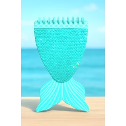 Sensoria, Mermaid tail sequin Spiral Diary  For Kids & Adults, 48 Pages