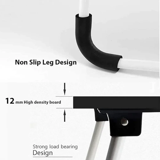 Sensoria Multi-Purpose Foldable Laptop Table – Ergonomic, Lightweight & Portable Design (60 x 68 x 4 cm) - sensoria - Image 2