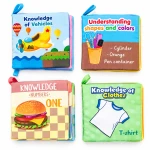 Sensoria |4  Interactive Fabric Baby Book – 4 Educational Themes - sensoria